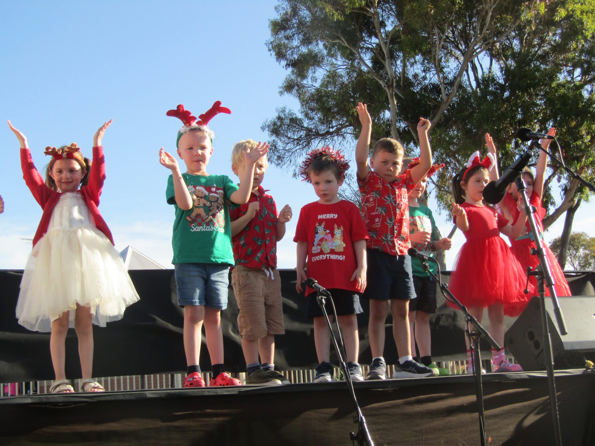 A photograph from the end of year concert